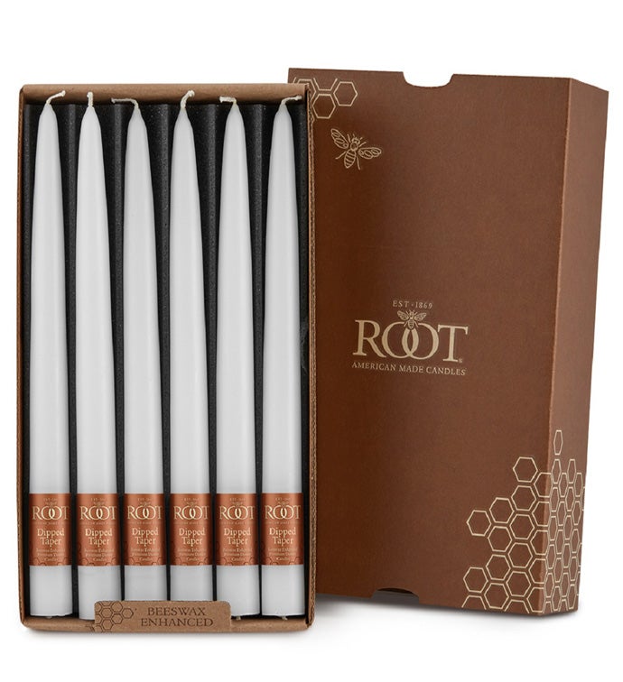 9 x 7/8 White Tapers - Case of 12