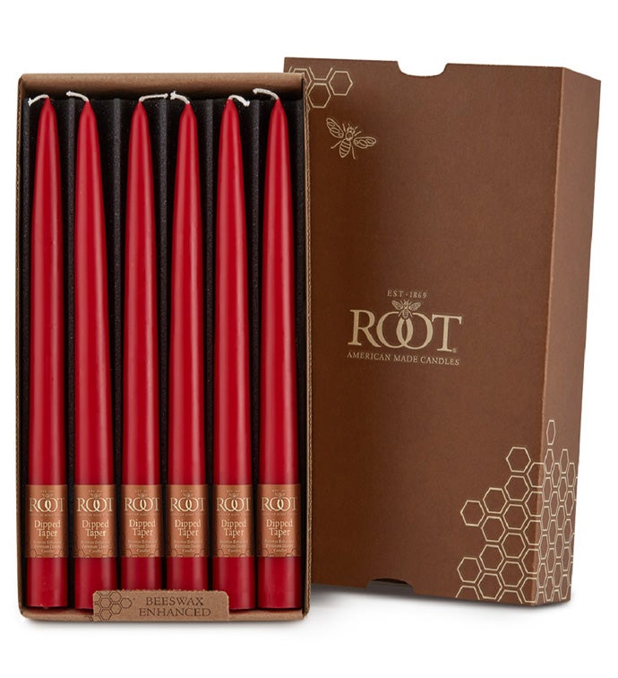 9 x 7/8 Red Tapers - Case of 12