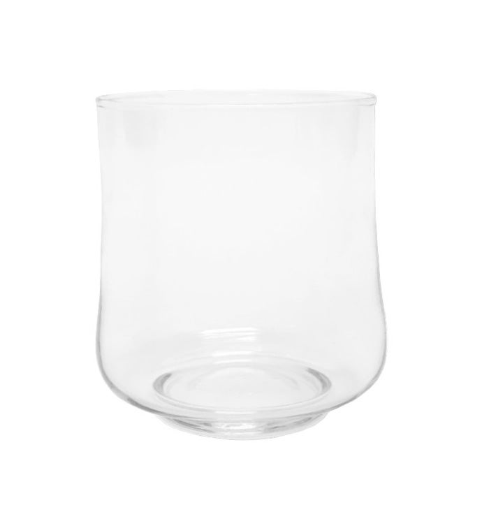 6" Clear Glass Round Bottom Vase - Case of 6