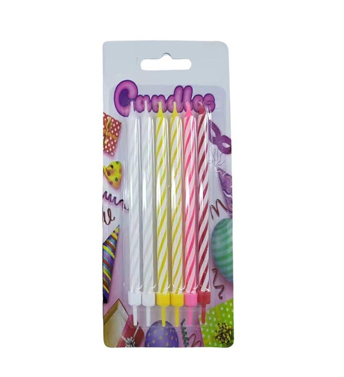Pack of 6 - 5" Celebratory Candles - Case of 24
