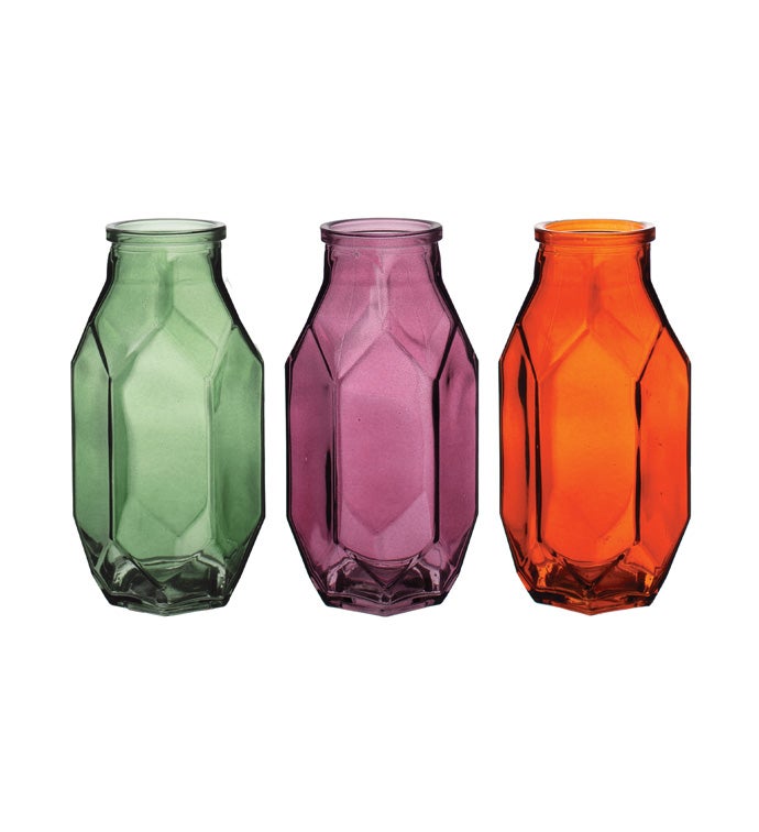 6.19" Argyle Vase Autumn Punch Asst - Case of 24