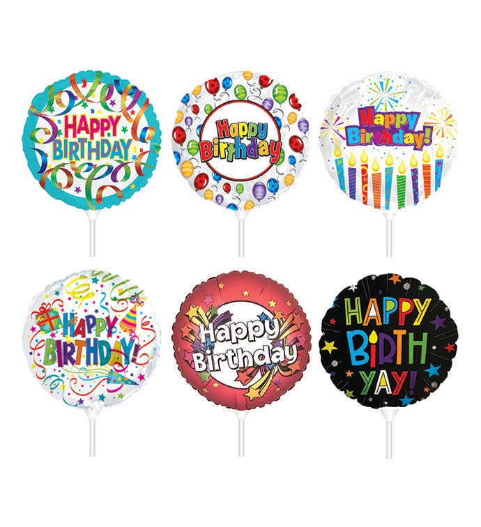 4.5" Birthday Preinflated Stick Kit - Case of 48