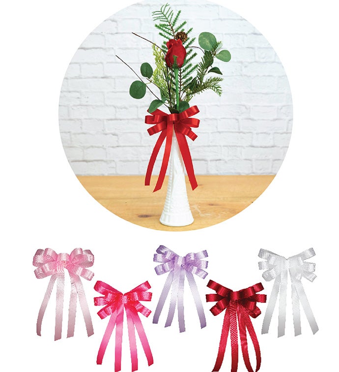 Valentine's Day Bud Vase Bows - Case of 50