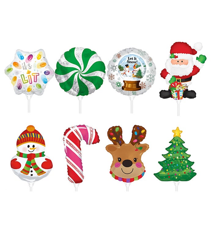 9" Christmas & New Years Preinflated Kit - Case of 20