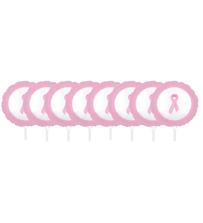 9" Breast Cancer Awareness Preinflated Kit - Case of 24