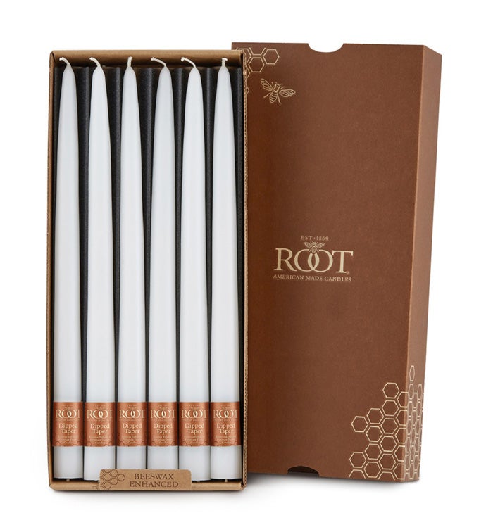 12 x 7/8 White Tapers - Case of 12