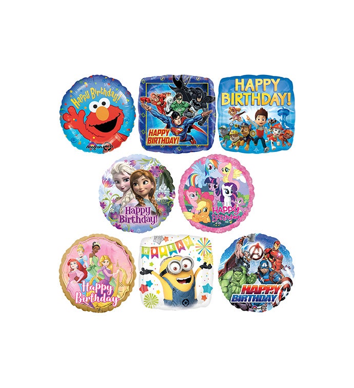 Characters Balloons Kit - Case of 45
