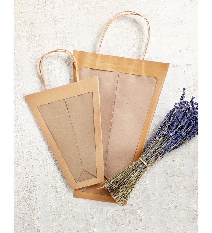 6" Kraft Window Bag  - Case of 20