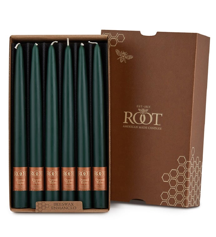 9" Dark Green Taper - Case of 12