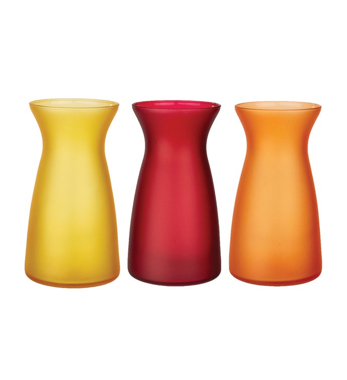 6 3/8" Vibe Vase -Color Asst- Case of 12