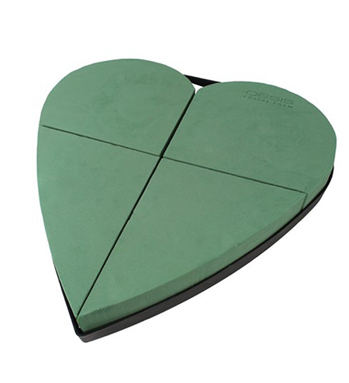 OASIS® DesignForms™ Solid Heart, Large - Case of 4
