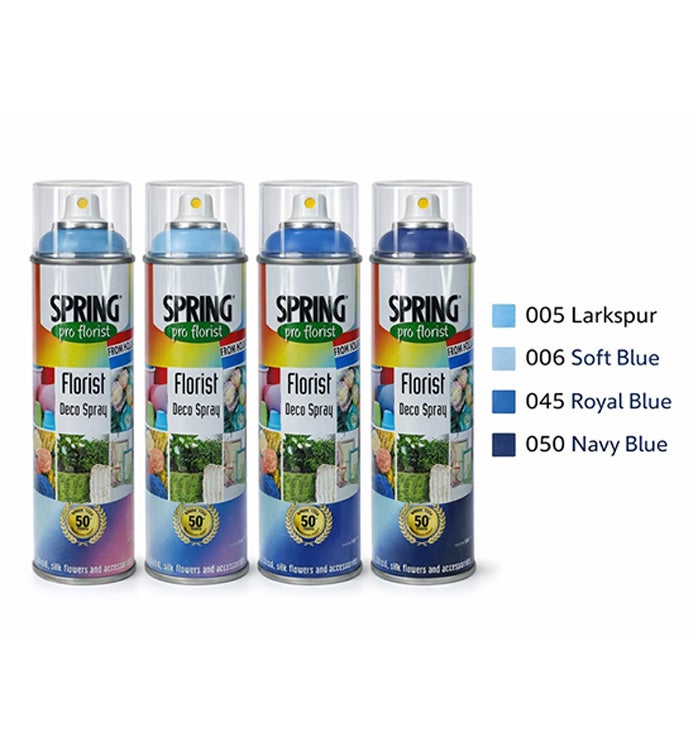 Floral Paint Spray Blue Combo - Case of 4
