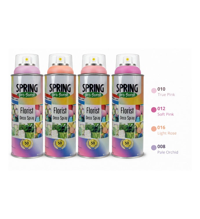 Floral Paint Spray Pink Combo - Case of 4