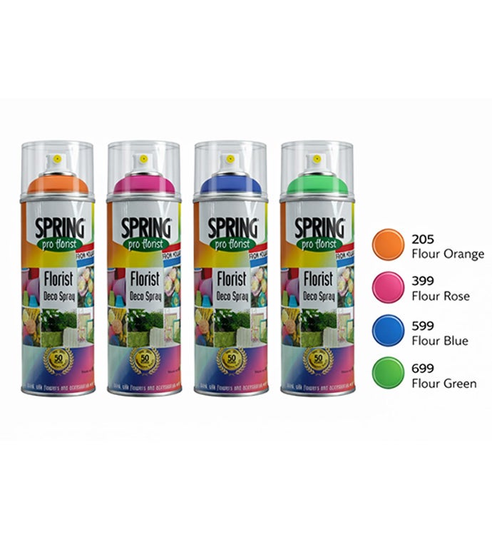 Floral Paint Spray Flourescent Combo - Case of 4
