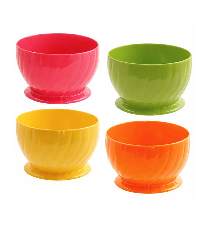 Swirl Plastic Bowl - Case of 24
