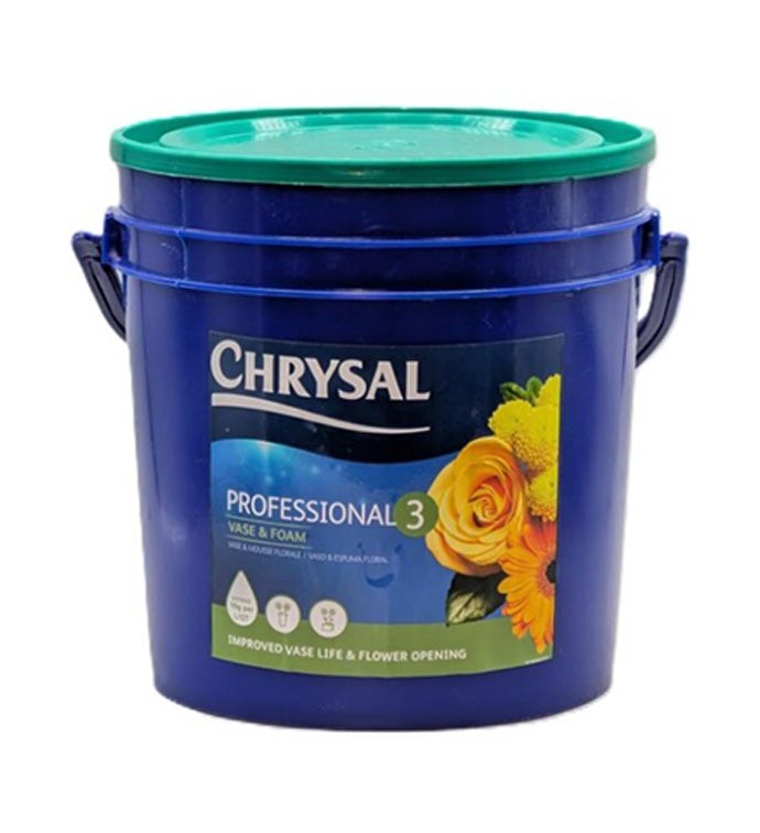 Chrysal Clear Professional #3 Vase Solution Power 5lb Pail - Case of 1