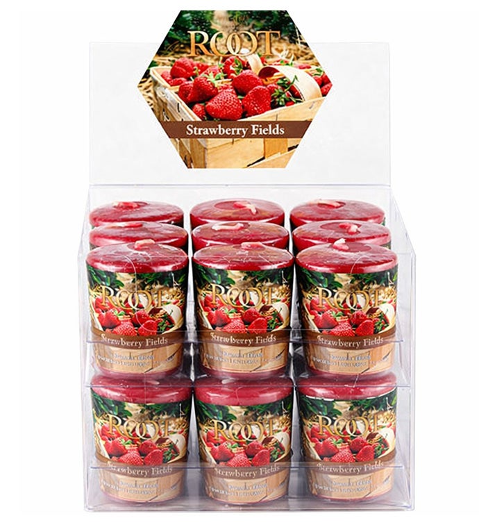 20 hr Votives Strawberry Fields - Case of 18