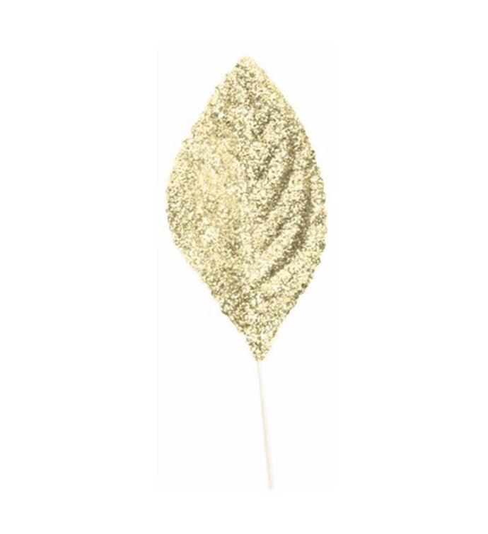 2.25" Glitter Leaves (Gold) - Pack of 100
