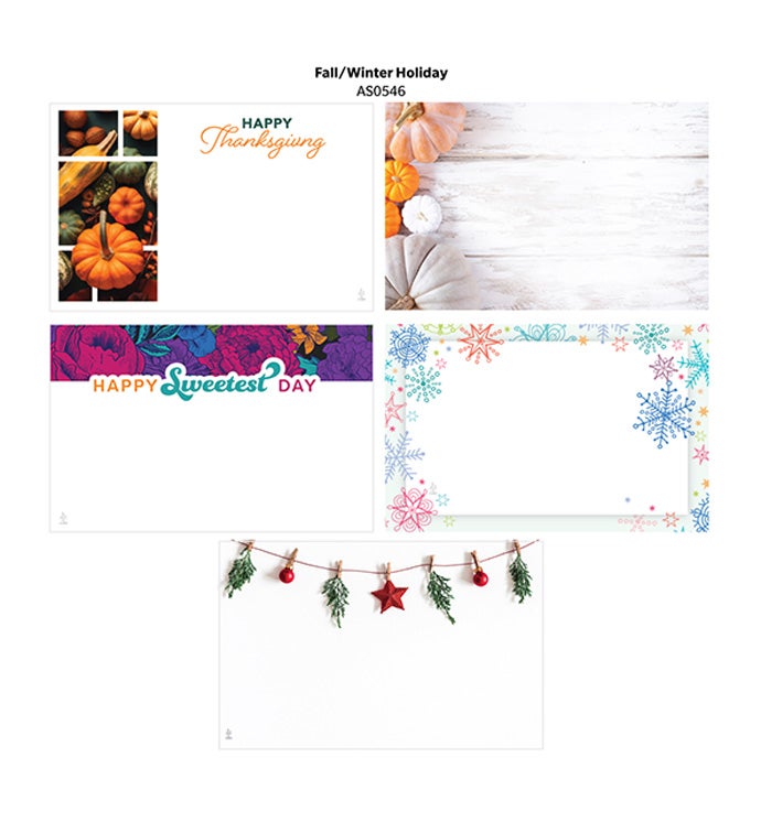 Fall/Winter Holiday Capri Card - Case of 500
