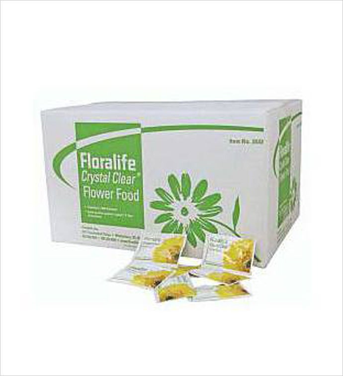 1 Qt./1 L packet Floralife CRYSTAL CLEAR Flower Food 300 - Case of 1000